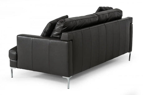 Vig Furniture - Divani Casa Janina - Modern Dark Grey Leather Sofa - Vgkkkf1032-Drkgry-L-3