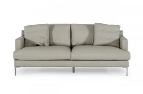 Divani Casa Janina Modern Light Grey Leather Sofa Vgkkkf1032-Gry-3