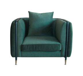 Divani Casa Jebel Modern Dark Green Jade Accent Chair Vgeumc-9712Sf-Grn-Ch