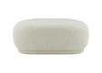 Divani Casa Kael Contemporary White Sherpa Ottoman Vgodzw-20100-Wht-Ott