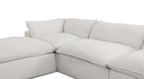 Vig Furniture - Divani Casa Kellogg Modern White U Shaped Feather Sectional Sofa - Vgkn79461-Wht-Sect