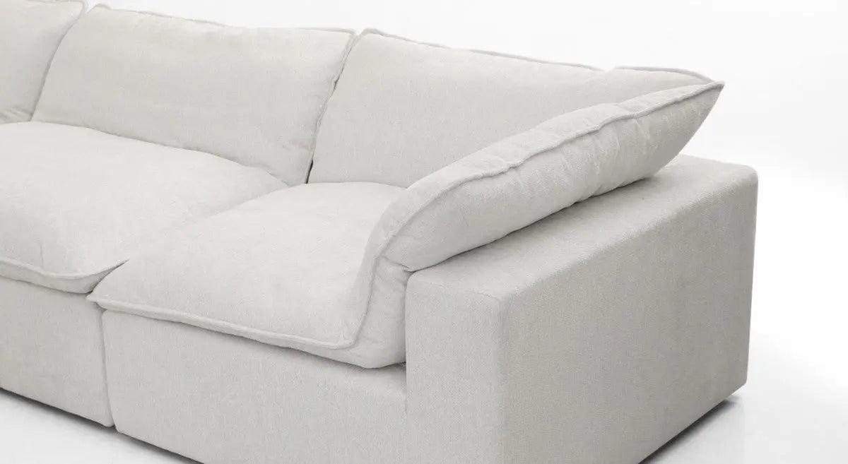 Vig Furniture - Divani Casa Kellogg Modern White U Shaped Feather Sectional Sofa - Vgkn79461-Wht-Sect