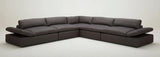 Vig Furniture - Divani Casa Kelly - Modern Dark Grey Fabric Sectional Sofa - Vgkkkf2612-Grey-S