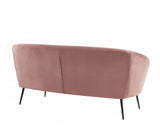 Vig Furniture - Divani Casa Koeing - Modern Coral Fabric Sofa - Vghcjym2008-Crl