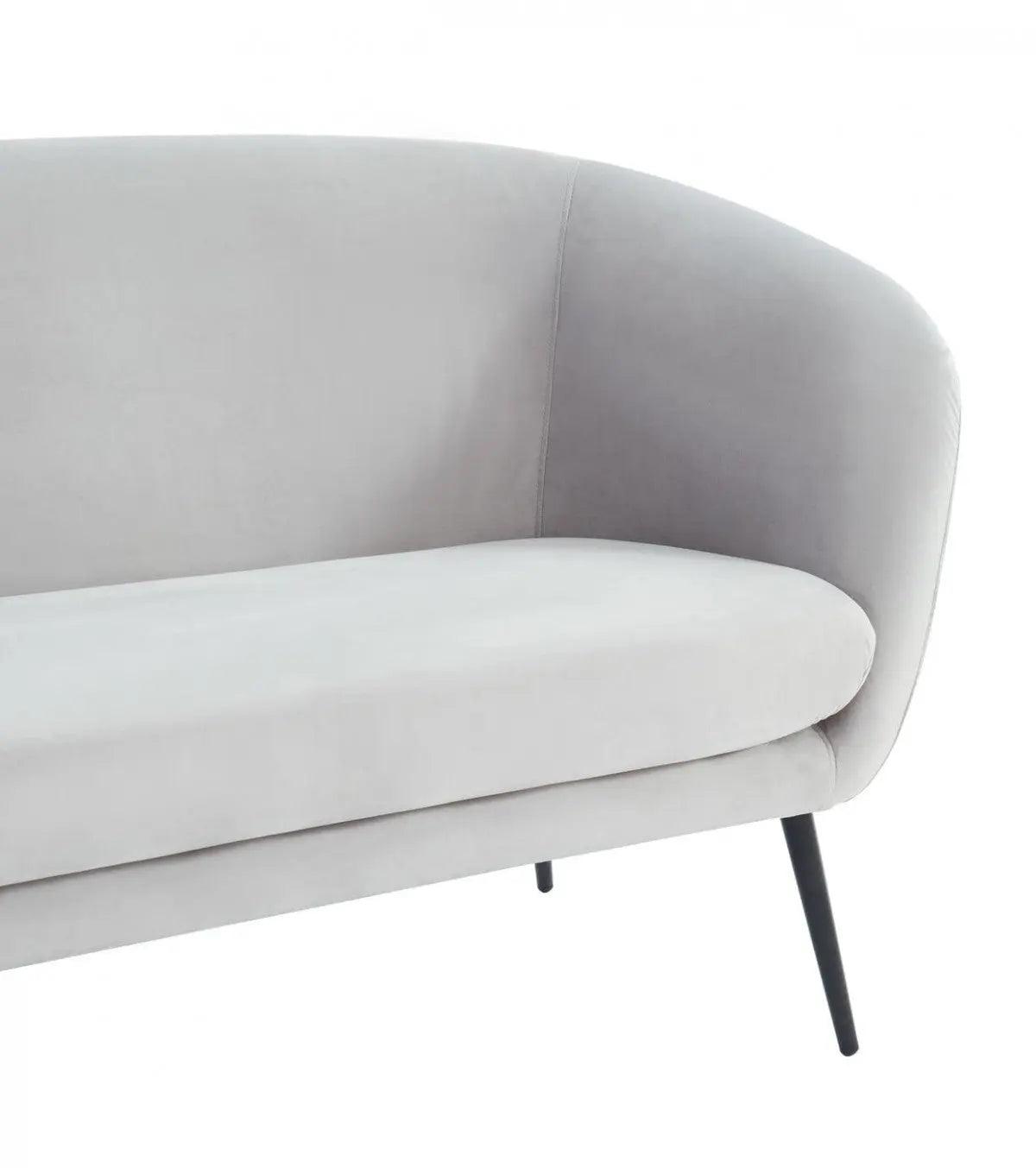 Vig Furniture - Divani Casa Koeing - Modern Light Grey Fabric Sofa - Vghcjym2008-Lgry