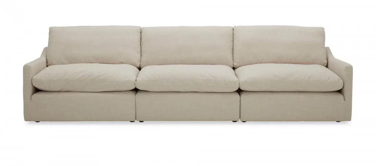 Vig Furniture - Divani Casa Lennon Transitional Beige Velvet Sectional Sofa Set - Vgknk8608-Wht-Set