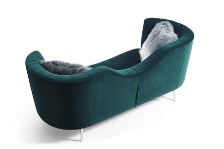 Vig Furniture - Divani Casa Loretta Modern Green Velvet Sofa - Vgmb-1861-Grn