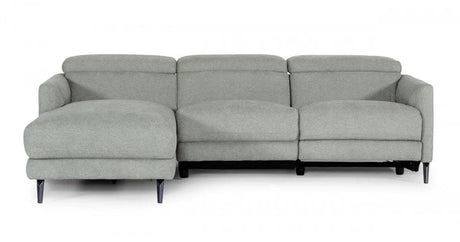 Divani Casa Lupita Modern Grey Fabric Sectional With Left Facing Chaise Vgkmkm.5000 - Lf | Home Elegance USA