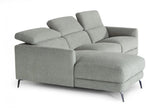 Divani Casa Lupita Modern Grey Fabric Sectional With Left Facing Chaise Vgkmkm.5000 - Lf | Home Elegance USA