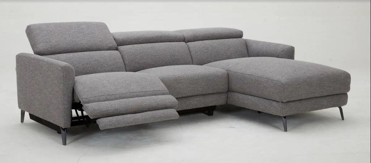 Vig Furniture - Divani Casa Lupita - Modern Grey Fabric Sectional With Right Facing Chaise - Vgkmkm.5000-Rf