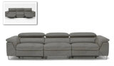 Vig Furniture - Divani Casa Maine Modern Dark Grey Fabric Sofa W- Electric Recliners - Vgkne9104-Dk-Gry-S