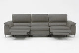 Vig Furniture - Divani Casa Maine Modern Dark Grey Fabric Sofa W- Electric Recliners - Vgkne9104-Dk-Gry-S