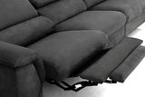 Vig Furniture - Divani Casa Maine - Modern Dark Grey Fabric Sofa W- Electric Recliners - Vgkne9104-E9-Dgry-4-S