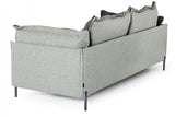 Divani Casa Mars Modern Grey & Dark Grey Fabric Sofa Vgcf591 - Dkgry - S | Home Elegance USA