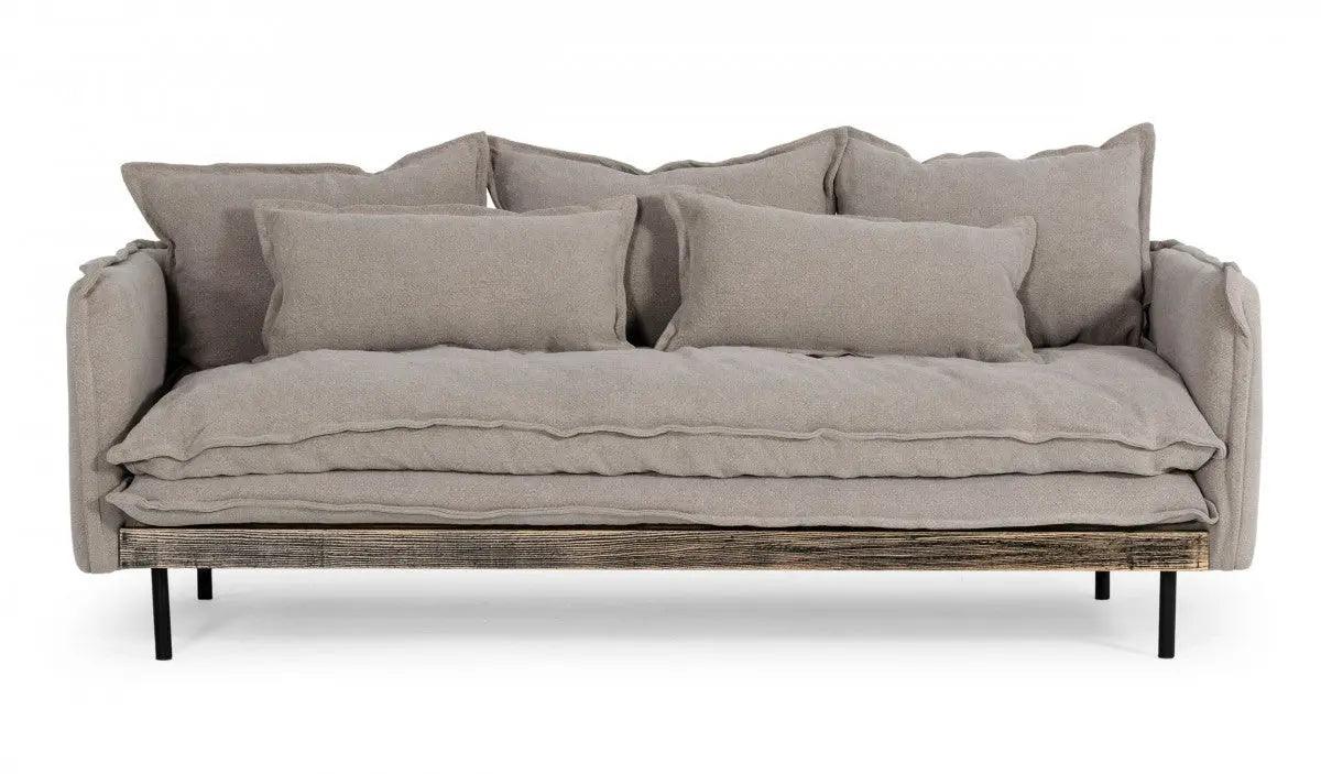 Vig Furniture - Divani Casa Mathis - Modern Grey Fabric Sofa - Vguimy635