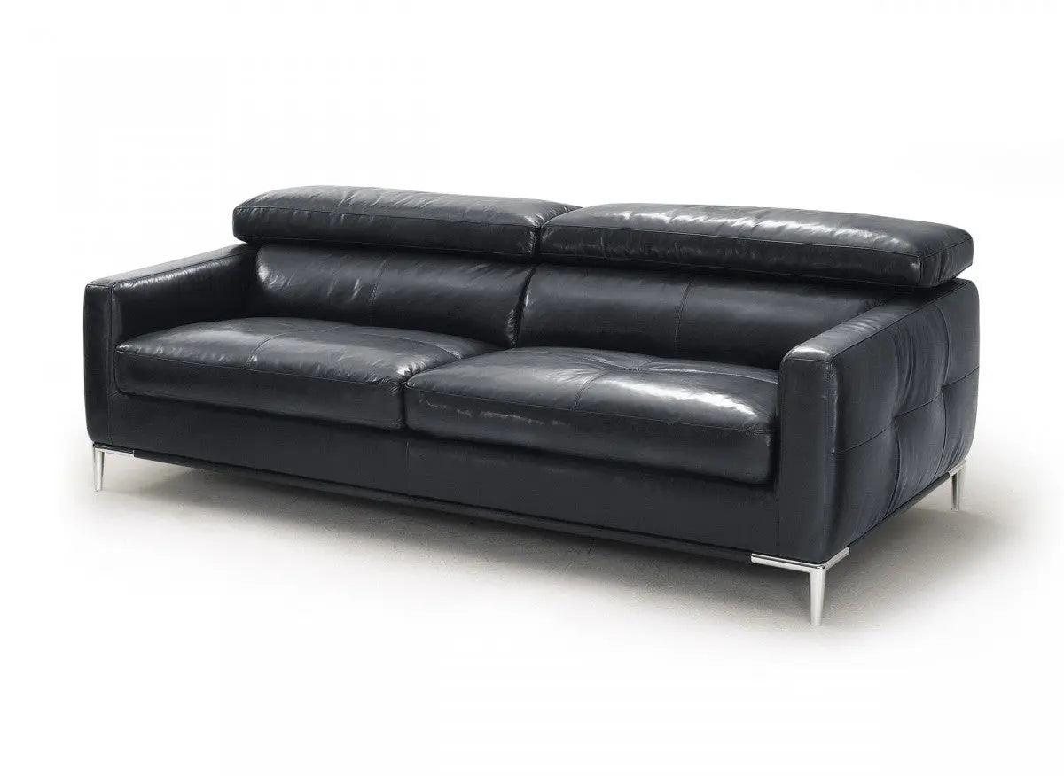 Vig Furniture - Divani Casa Natalia Modern Black Leather Sofa - Vgkk1281X-Blk-S