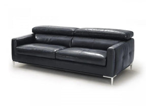 Divani Casa Natalia Modern Black Leather Sofa Vgkk1281X-Blk-S