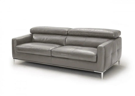 Divani Casa Natalia Modern Dark Grey Leather Sofa Vgkk1281X - Dkgry - S | Home Elegance USA