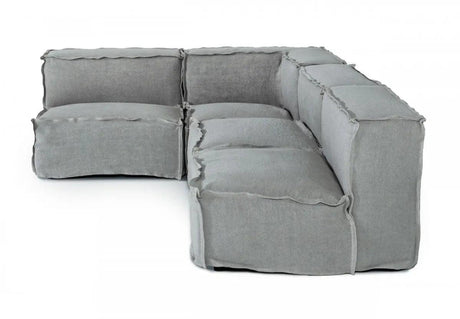 Vig Furniture - Divani Casa Navstar - Contemporary Modular Grey Fabric Sectional Sofa - Vguimy768