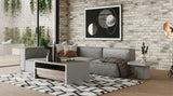 Vig Furniture - Divani Casa Navstar - Contemporary Modular Grey Fabric Sectional Sofa - Vguimy768