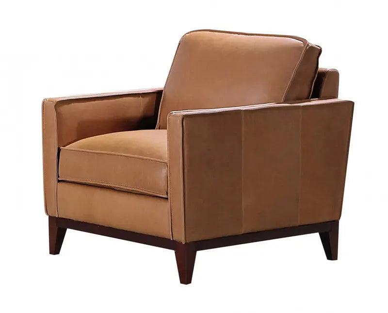 Vig Furniture - Divani Casa Naylor - Modern Brown Italian Leather Split Chair - Vgca6394-Brn-Ch