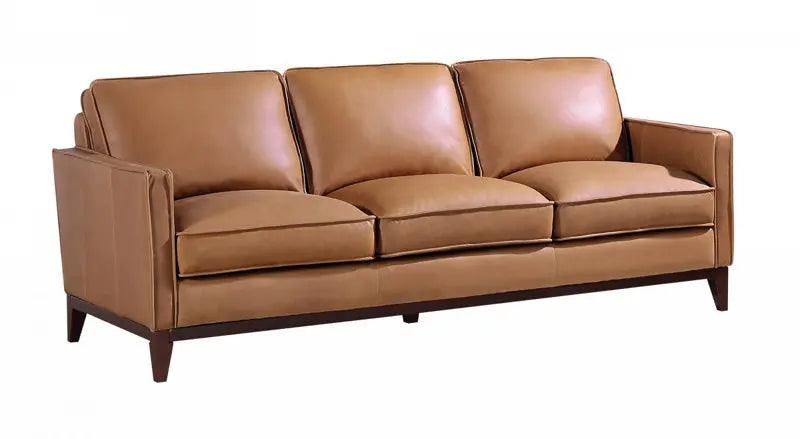 Divani Casa Naylor Modern Brown Italian Leather Split Sofa Vgca6394 - Brn - S | Home Elegance USA