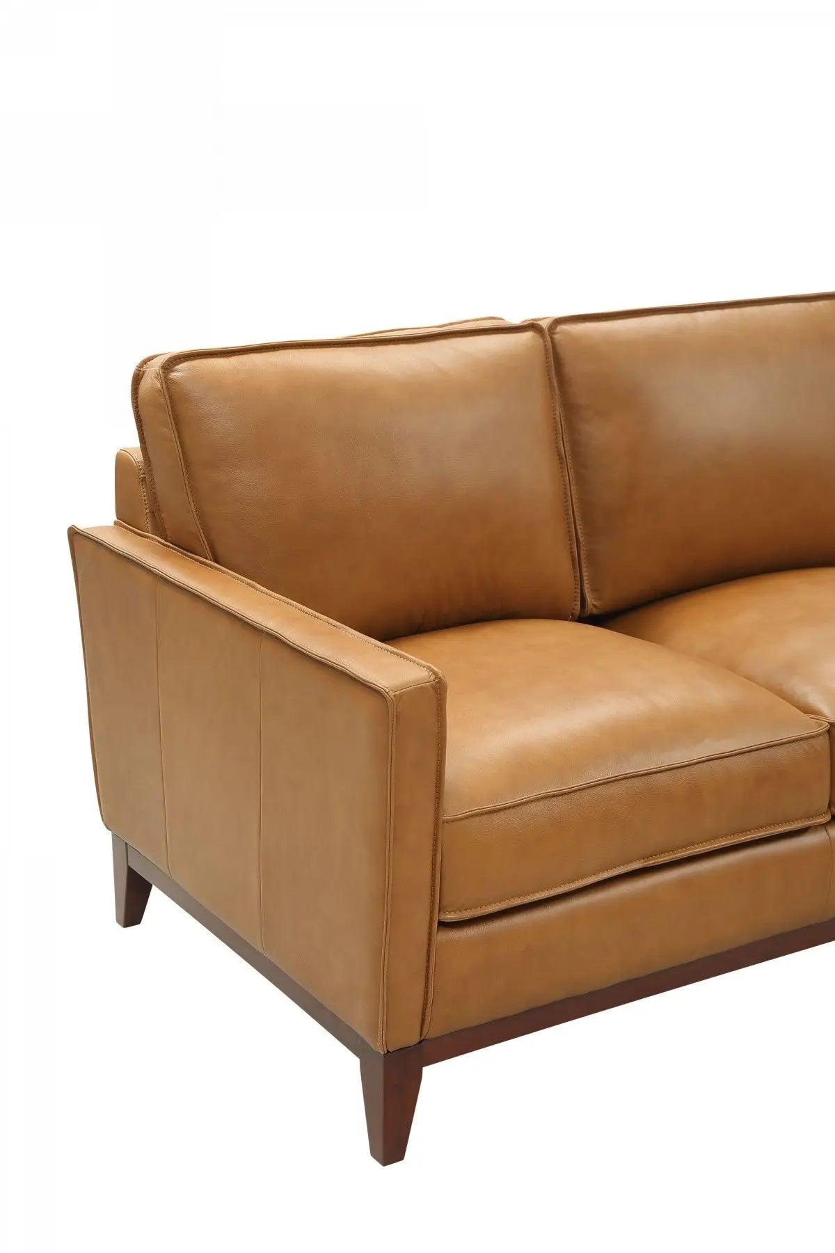 Vig Furniture - Divani Casa Naylor - Modern Brown Italian Leather Split Sofa - Vgca6394-Brn-S