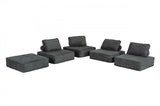 Vig Furniture - Divani Casa Nolden - Modern Dark Grey Fabric Sectional Sofa - Vgknk8542-Dkgry-1