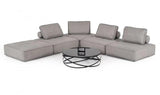 Vig Furniture - Divani Casa Nolden - Modern Grey Fabric Sectional Sofa - Vgknk8542-Grey