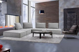 Vig Furniture - Divani Casa Nolden - Modern Grey Fabric Sectional Sofa - Vgknk8542-Grey