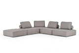 Divani Casa Nolden Modern Grey Fabric Sectional Sofa Vgknk8542 - Grey | Home Elegance USA