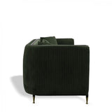 Divani Casa Oswego Modern Dark Green Jade Sofa Vgeumc - 9712Sf - 2 - Grn - S | Home Elegance USA