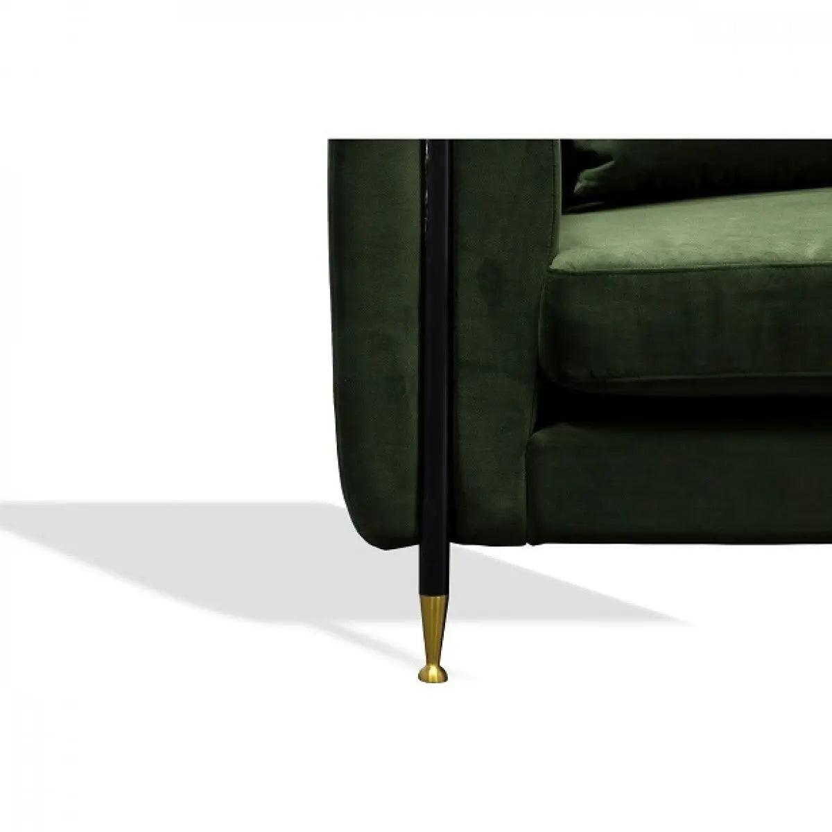 Divani Casa Oswego Modern Dark Green Jade Sofa Vgeumc - 9712Sf - 2 - Grn - S | Home Elegance USA