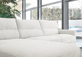 Vig Furniture - Divani Casa Paraiso Modern White Fabric Left Facing Sectional Sofa - Vgknk8610-Laf-Wht-Sect