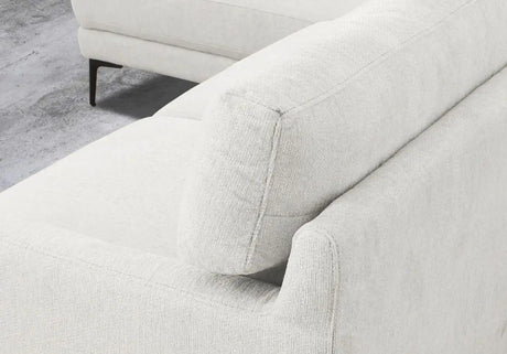 Vig Furniture - Divani Casa Paraiso Modern White Fabric Left Facing Sectional Sofa - Vgknk8610-Laf-Wht-Sect