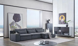 Vig Furniture - Divani Casa Paseo - Modern Grey Sectional Sofa - Vgmb-C008