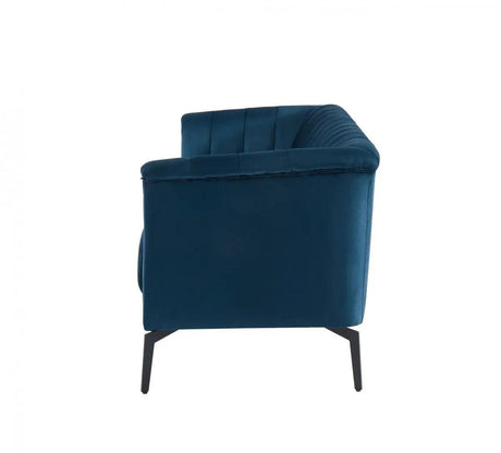 Vig Furniture - Divani Casa Patton - Modern Blue Fabric Sofa - Vghcjy2018-Blue