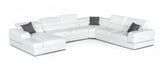 Vig Furniture - Divani Casa Pella - Modern White Italian Leather Sectional Sofa - Vgca5106-Laf