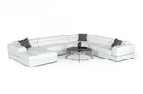 Vig Furniture - Divani Casa Pella - Modern White Italian Leather Sectional Sofa - Vgca5106-Laf