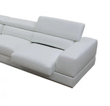 Vig Furniture - Divani Casa Pella - Modern White Italian Leather Sectional Sofa - Vgca5106-Laf