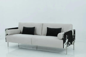 Divani Casa Pueblo Modern Cow-Hide Sofa Vgodzw-20028-S