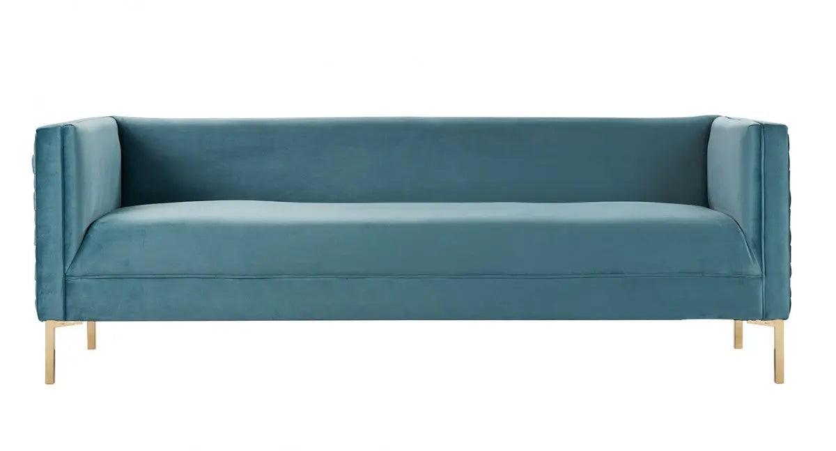 Vig Furniture - Divani Casa Putnam Modern Blue Velvet Sofa - Vgrh-Rhs-Sf-509