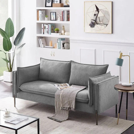 Vig Furniture - Divani Casa Randolf Modern Grey Loveseat - Vgknk8580-Mgry-L