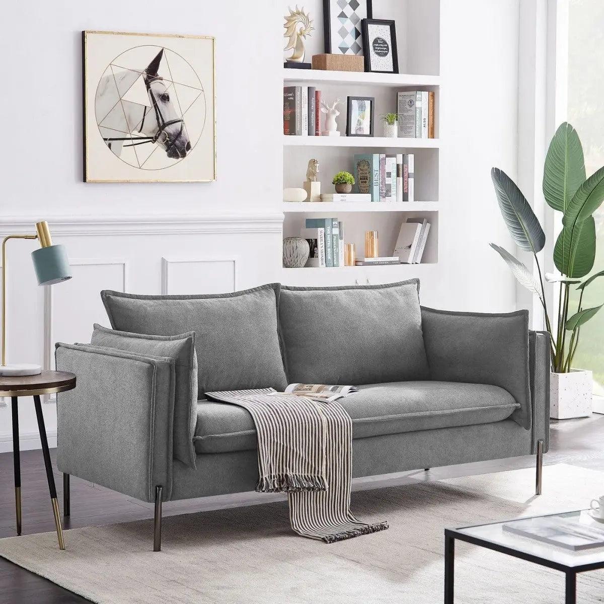 Vig Furniture - Divani Casa Randolf Modern Grey Loveseat - Vgknk8580-Mgry-L