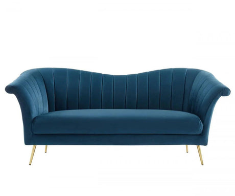 Vig Furniture - Divani Casa Rilo - Modern Blue Fabric Sofa - Vghcjym2028-Blue