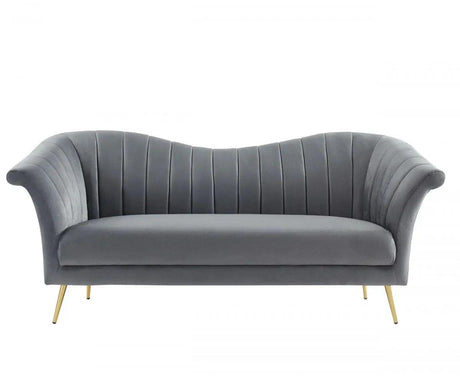 Vig Furniture - Divani Casa Rilo - Modern Grey Fabric Sofa - Vghcjym2028-Gry