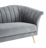 Vig Furniture - Divani Casa Rilo - Modern Grey Fabric Sofa - Vghcjym2028-Gry