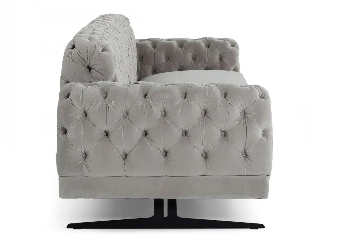 Divani Casa Sepulveda Modern Grey Fabric Sofa Vguimy488 | Home Elegance USA