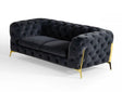 Divani Casa Sheila Modern Dark Grey Fabric Loveseat Vgca1346-Dkgry-A-L