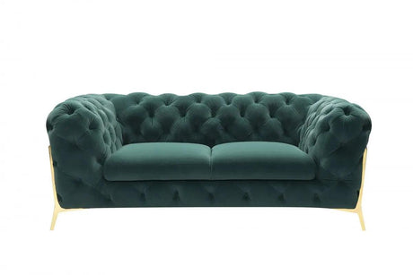 Vig Furniture - Divani Casa Sheila - Modern Emerald Green Fabric Sofa Set - Vgca1346